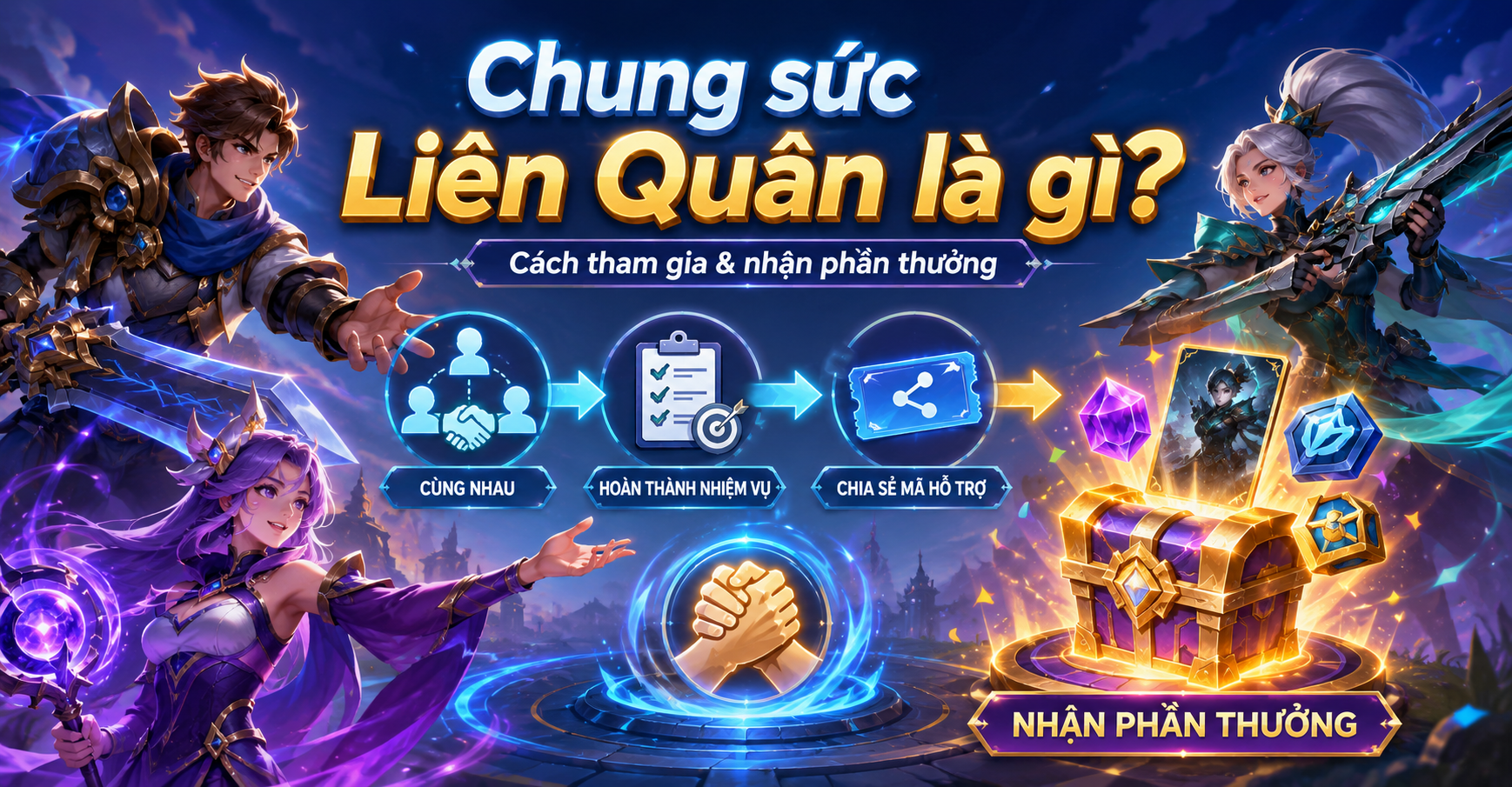 Chung sức Liên Quân là gì? Cách tham gia, nhận quà